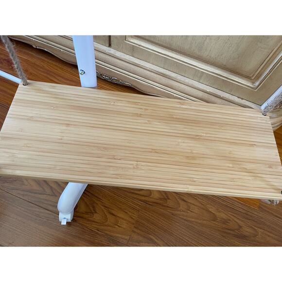 Bamboo Hanging Shelves for Wall 2 Tier - Picture 6 of 8